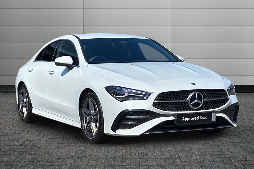 Mercedes-Benz CLA Class Cla180h Mhev Amg Line Executive Coupe White