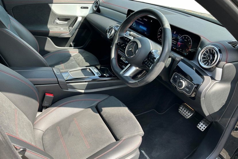 Mercedes-Benz CLA Class Cla200h Mhev Amg Line Premium Coupe KJ23YST Black #5