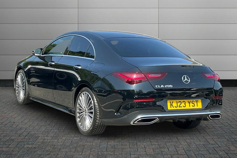 Mercedes-Benz CLA Class Cla200h Mhev Amg Line Premium Coupe KJ23YST Black #2