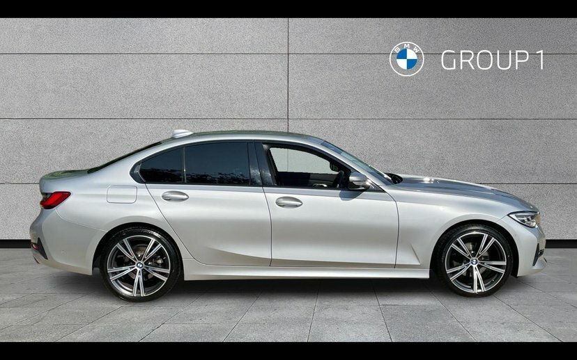 BMW 3 Series 320D Sport Saloon AV70FLZ Silver #3