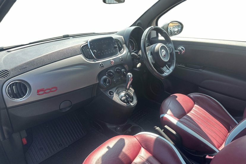 Fiat 500 1.2 S Hatchback Dualogic 69 Bhp GU17JHX White #2
