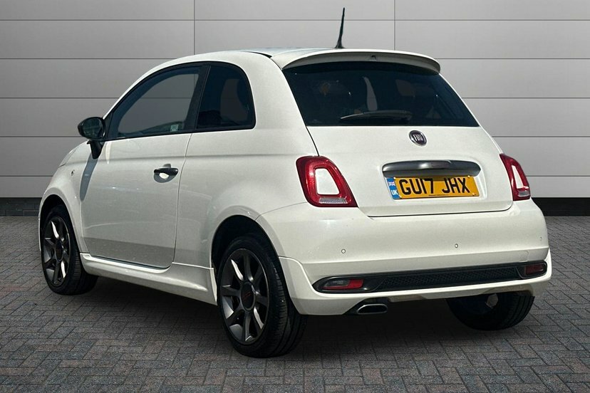 Fiat 500 1.2 S Hatchback Dualogic 69 Bhp GU17JHX White #3
