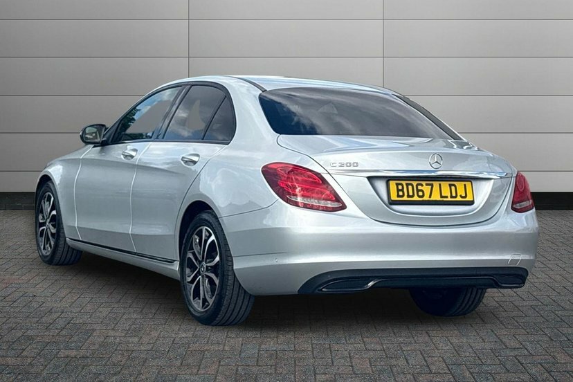 Mercedes-Benz C Class 2.0 C200 Sport Saloon G-tronic 184 Ps BD67LDJ Silver #2