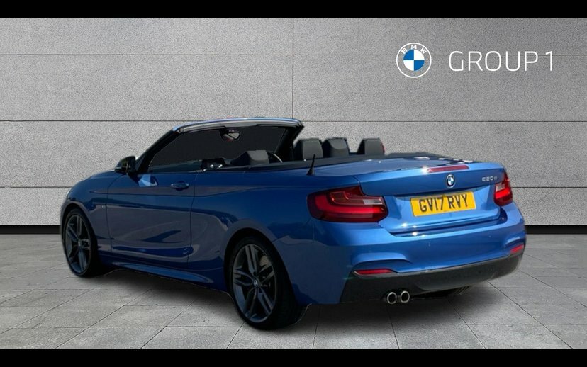 BMW 2 Series 220D M Sport Convertible Blue #2