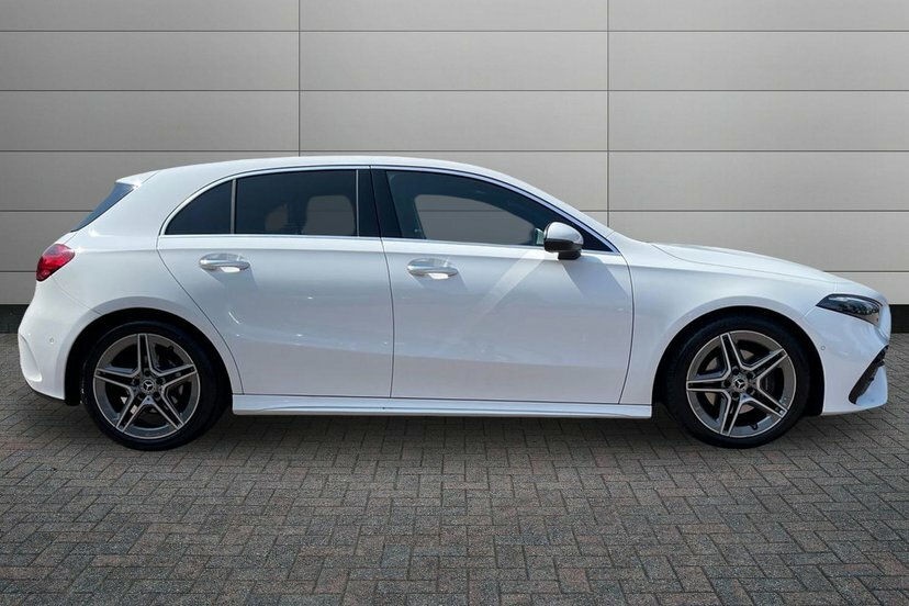 Mercedes-Benz A Class A180h Amg Line Executive Hatchback FM24HNJ White #3