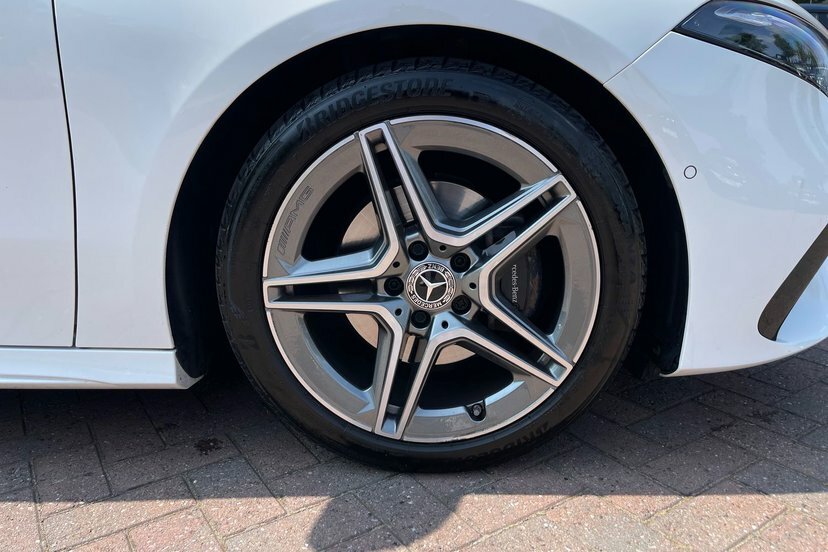 Mercedes-Benz A Class A180h Amg Line Executive Hatchback FM24HNJ White #5