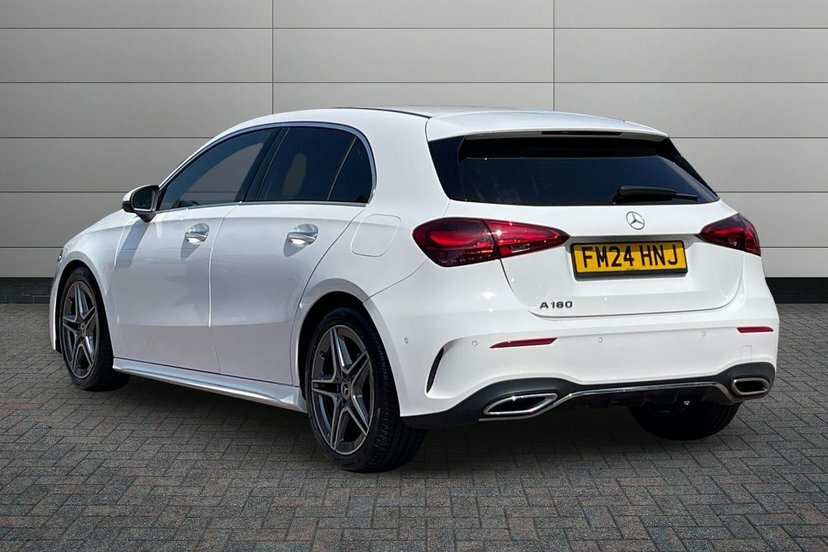 Mercedes-Benz A Class A180h Amg Line Executive Hatchback FM24HNJ White #2