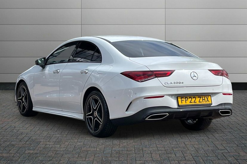 Mercedes-Benz CLA Class Cla220d Amg Line Premium Coupe FP22ZHX White #2