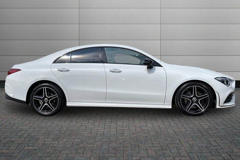 Mercedes-Benz CLA Class Cla220d Amg Line Premium Coupe FP22ZHX White #3