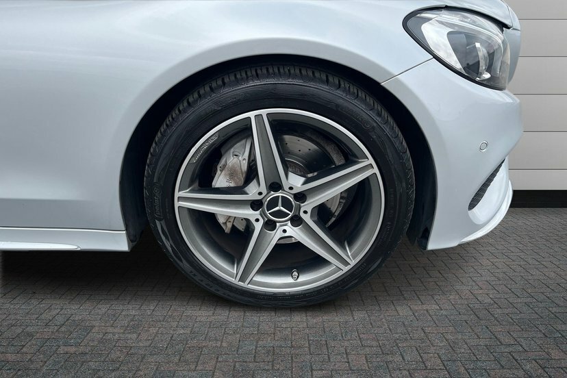 Mercedes-Benz C Class C220d Amg Line Premium Plus Saloon KY66KUP Silver #4