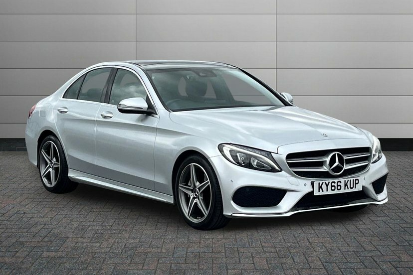 Mercedes-Benz C Class 2.1 C220d Amg Line Premium Plus Saloon Diese Silver