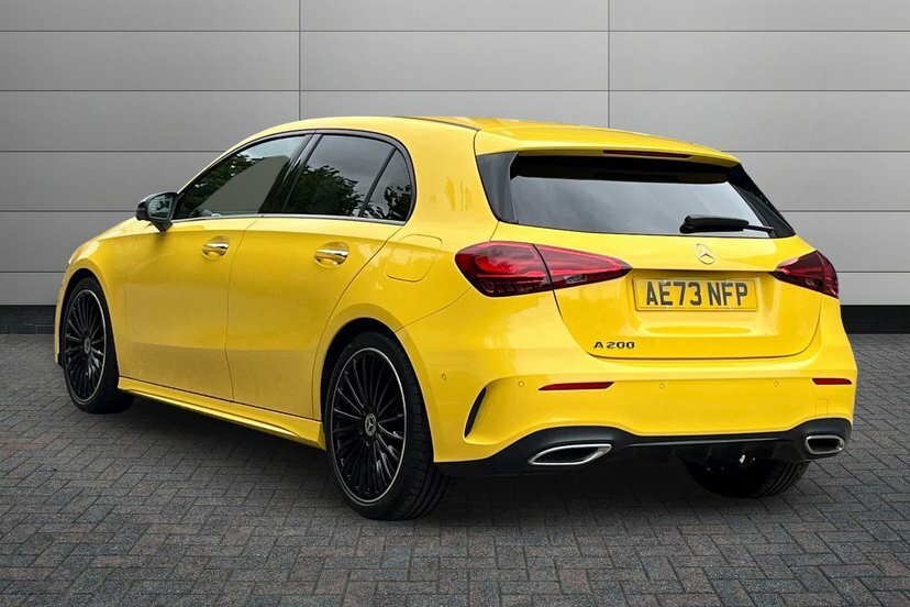 Mercedes-Benz A Class A200h Mhev Exclusive Launch Edition AE73NFP Yellow #2