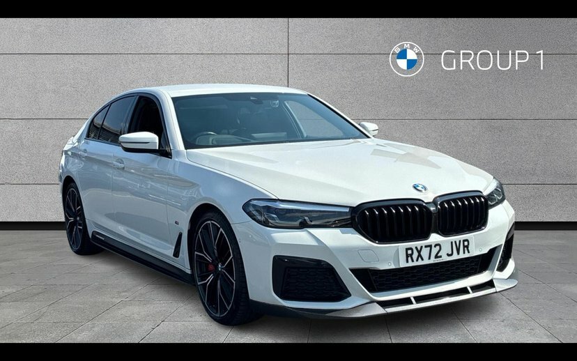 BMW 5 Series 3.0 530D Mht M Sport Saloon Hybrid Step White