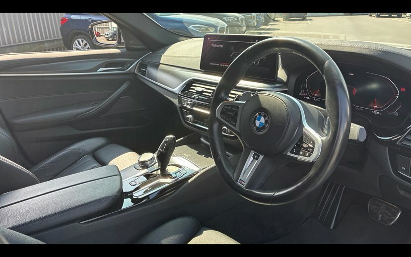 BMW 5 Series 3.0 530D Mht M Sport Saloon Hybrid Step White #6