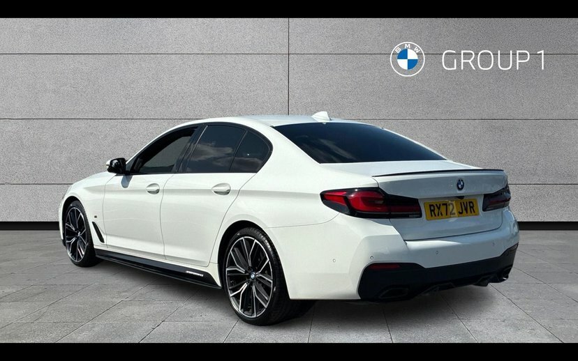 BMW 5 Series 3.0 530D Mht M Sport Saloon Hybrid Step White #2