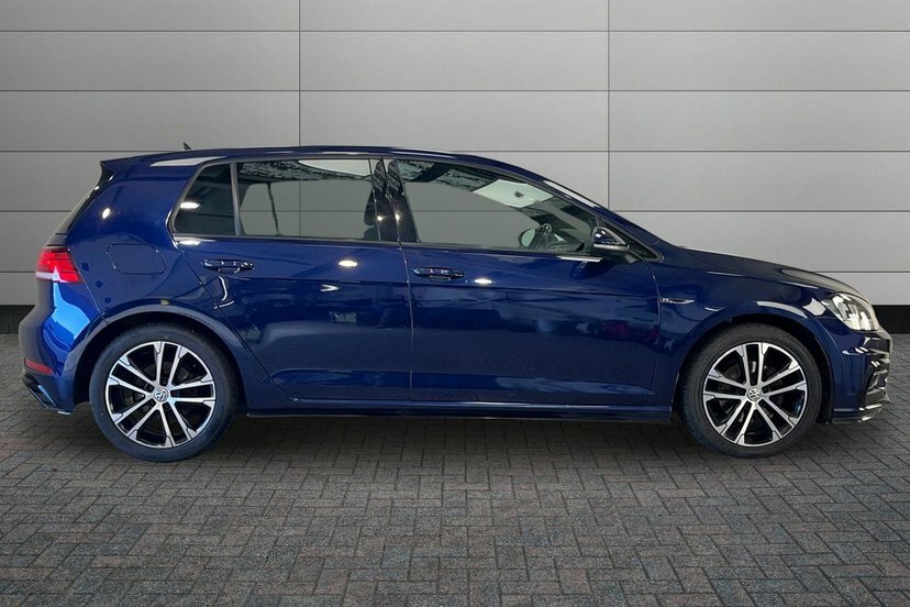 Volkswagen Golf 2.0 Tdi R-line Hatchback Dsg 150 Ps AF69YYT Blue #4