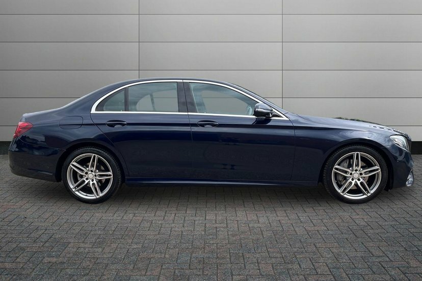 Mercedes-Benz E Class E220d Amg Line Saloon FV17DSO Blue #4