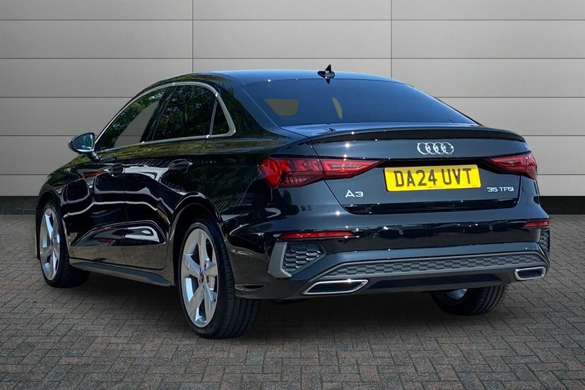 Audi A3 1.5 Tfsi 35 S Line Saloon S Tronic 150 Black #3