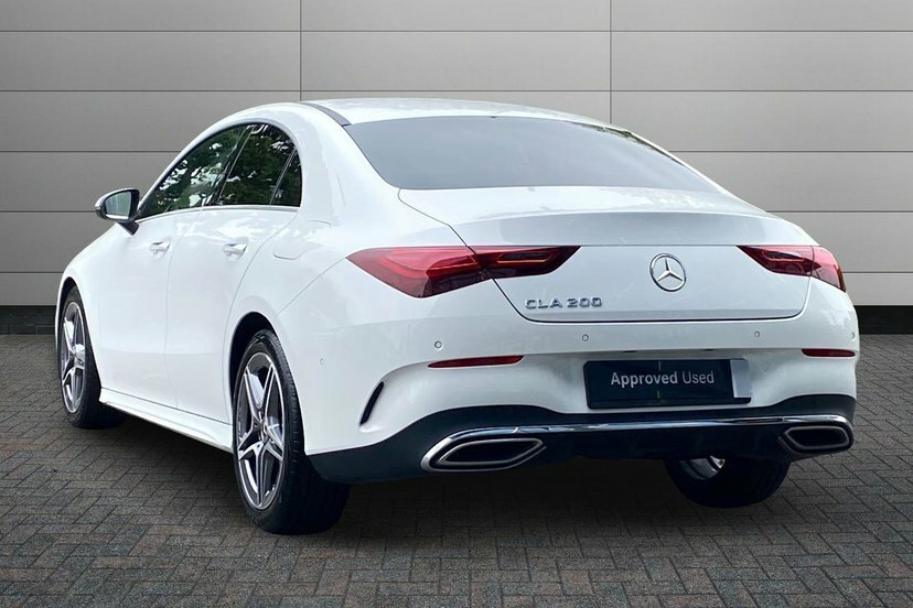 Mercedes-Benz CLA Class Cla200h Mhev Amg Line Executive DG25YHY White #2