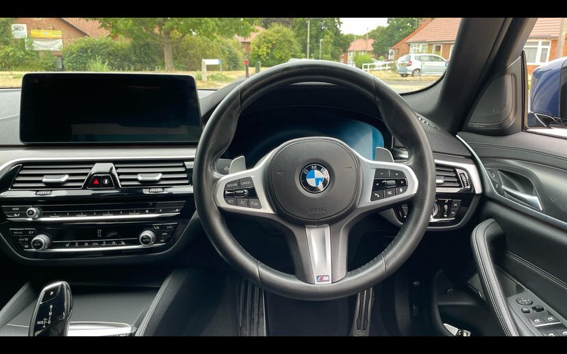 BMW 5 Series 530D Xdrive M Sport Saloon YE71JWC Blue #5