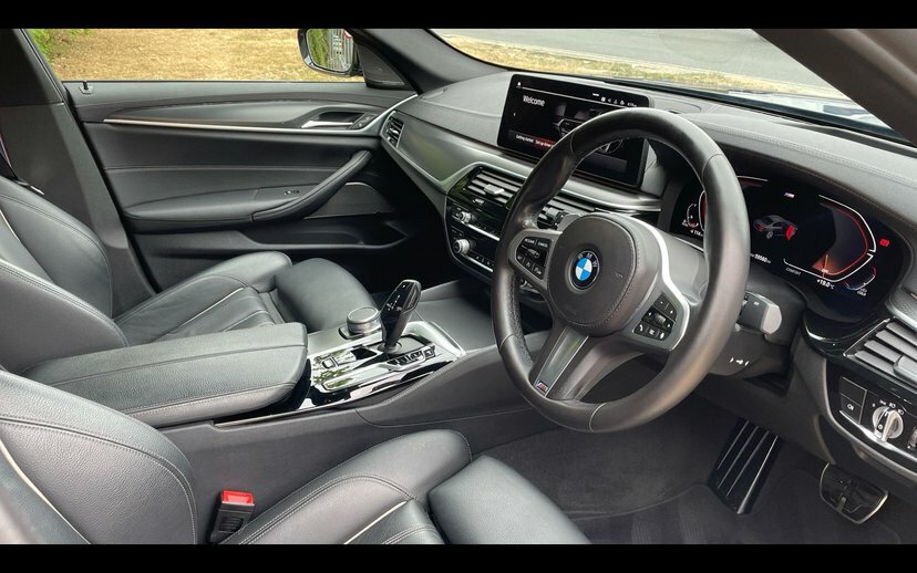 BMW 5 Series 530D Xdrive M Sport Saloon YE71JWC Blue #6
