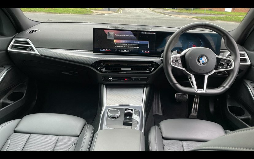 BMW 3 Series 320I M Sport Saloon LM74ZWT Black #4