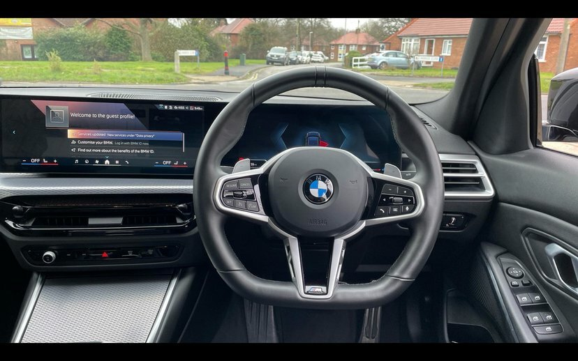 BMW 3 Series 320I M Sport Saloon LM74ZWT Black #5