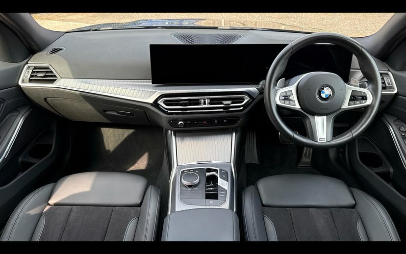 BMW 3 Series 320D M Sport Saloon GJ74UYK Black #4