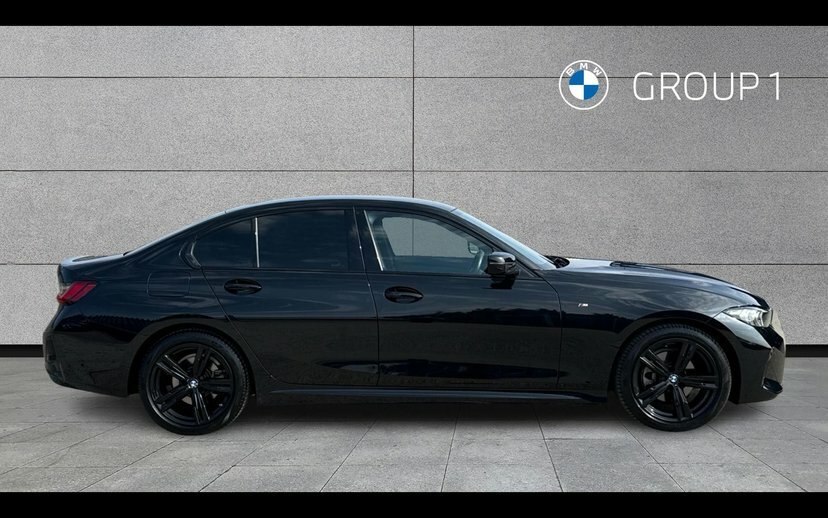BMW 3 Series 320D M Sport Saloon GJ74UYK Black #3