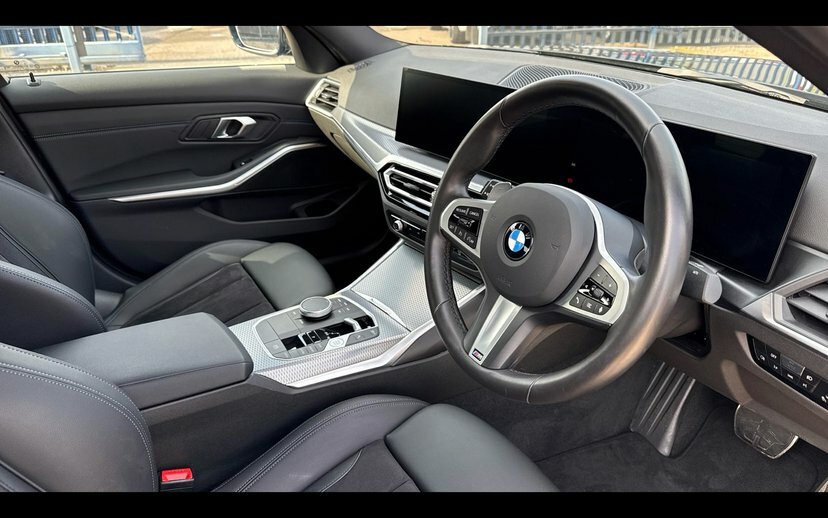 BMW 3 Series 320D M Sport Saloon GJ74UYK Black #6