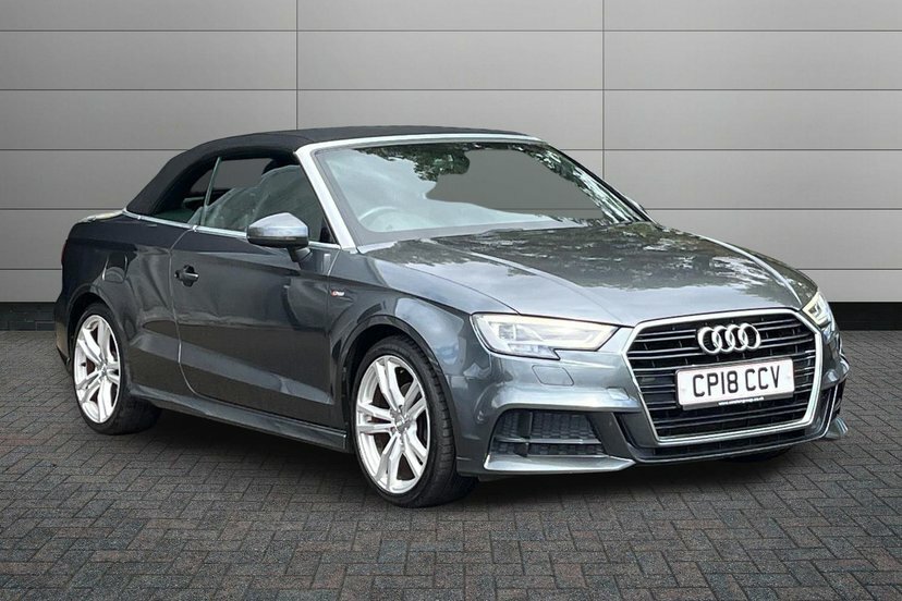 Audi A3 Cabriolet 2.0 Tdi S Line Convertible 150 Black