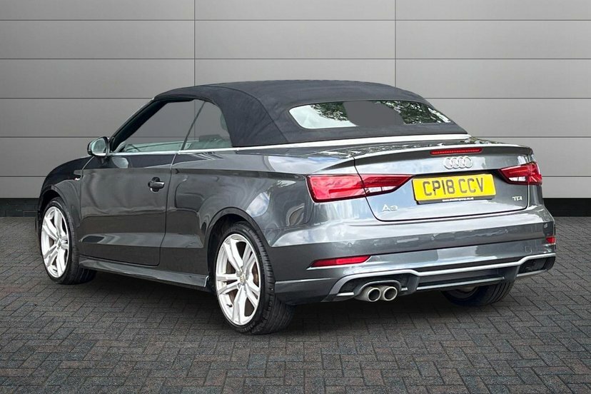 Audi A3 Cabriolet 2.0 Tdi S Line Convertible 150 Black #3
