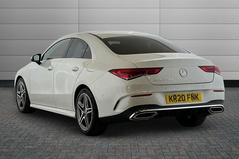 Mercedes-Benz CLA Class Cla220d Amg Line Premium Plus 2 Coupe White #2