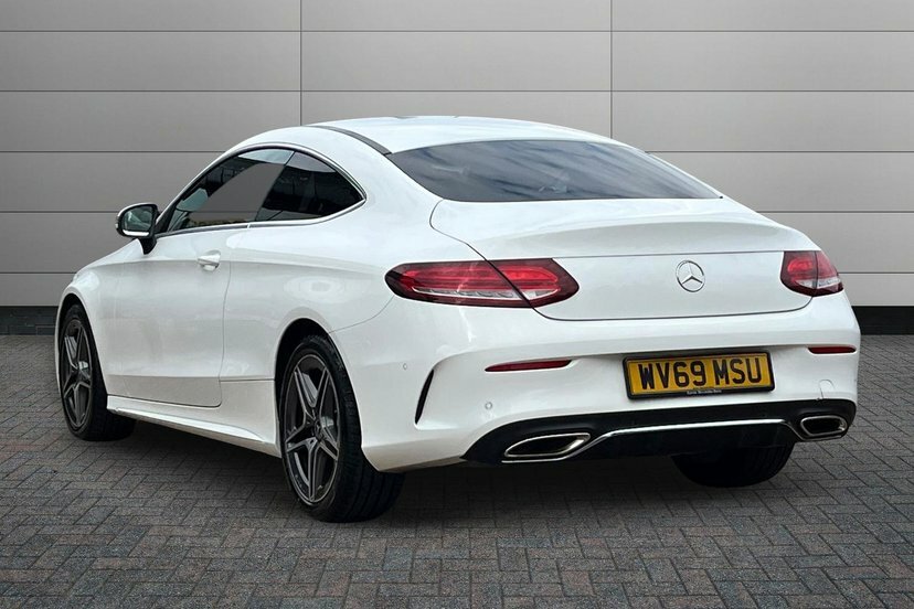 Mercedes-Benz C Class C200 Mhev Amg Line Coupe WV69MSU White #2