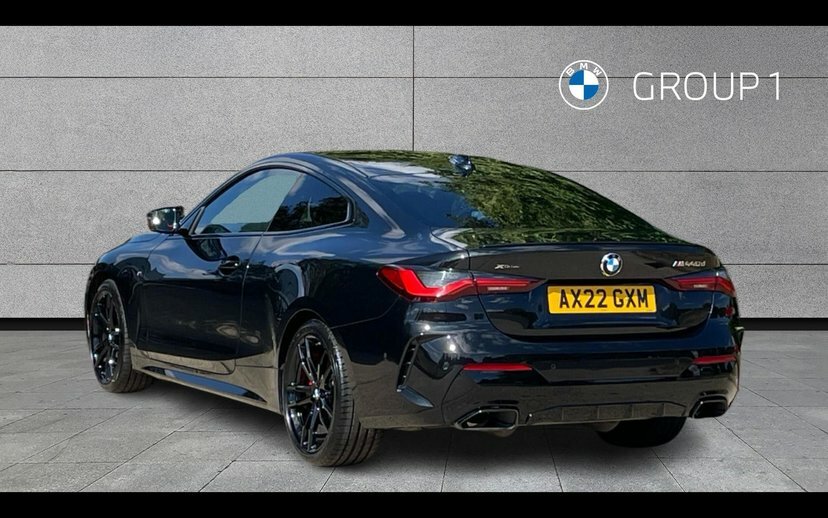 BMW 4 Series Gran Coupe M440d Xdrive Coupe AX22GXM Black #2
