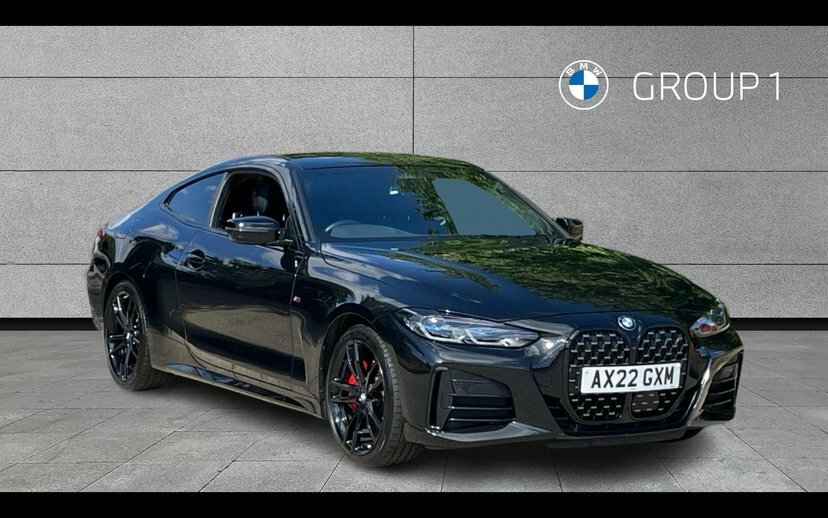 BMW 4 Series Gran Coupe M440d Xdrive Coupe AX22GXM Black