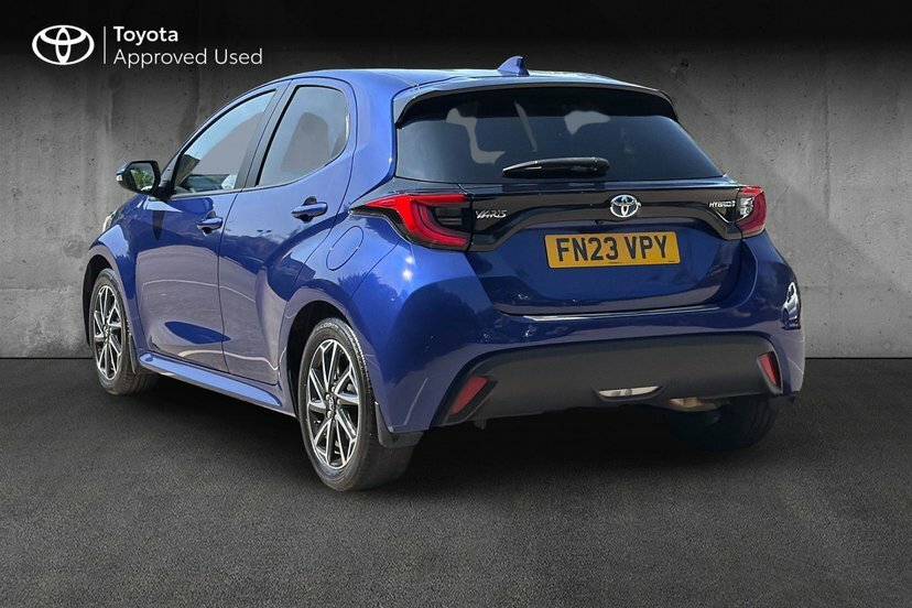 Toyota Yaris 1.5 Vvt-h Design Hatchback Hybrid E-cvt Blue #4