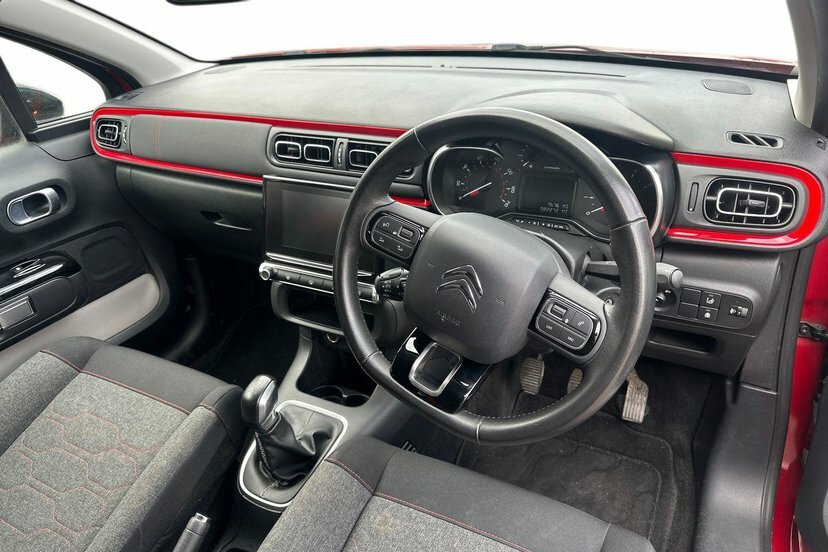 Citroen C3 1.2 Puretech Flair Hatchback 11 FD67UOB Red #6