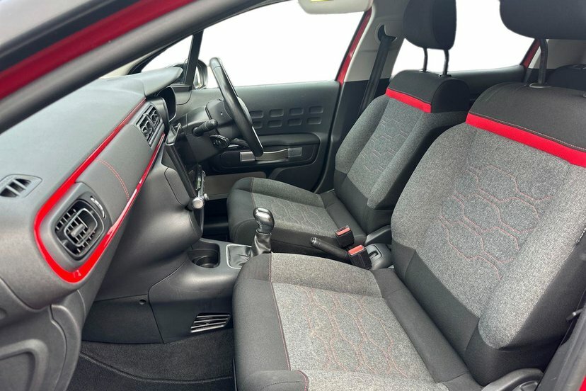 Citroen C3 1.2 Puretech Flair Hatchback 11 FD67UOB Red #2