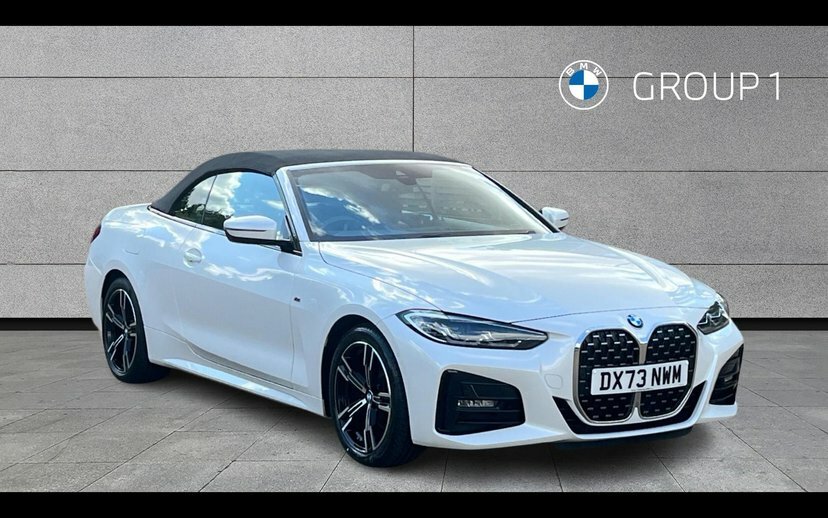 BMW 4 Series 420I M Sport Convertible White