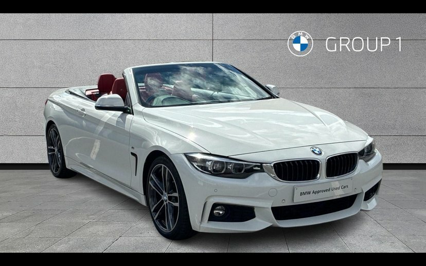 BMW 4 Series 420I M Sport Convertible White