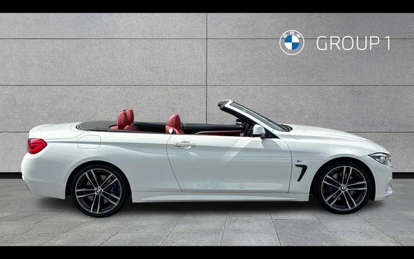 BMW 4 Series 420I M Sport Convertible White #3