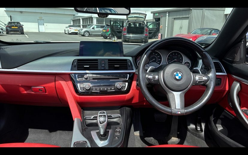 BMW 4 Series 420I M Sport Convertible White #4