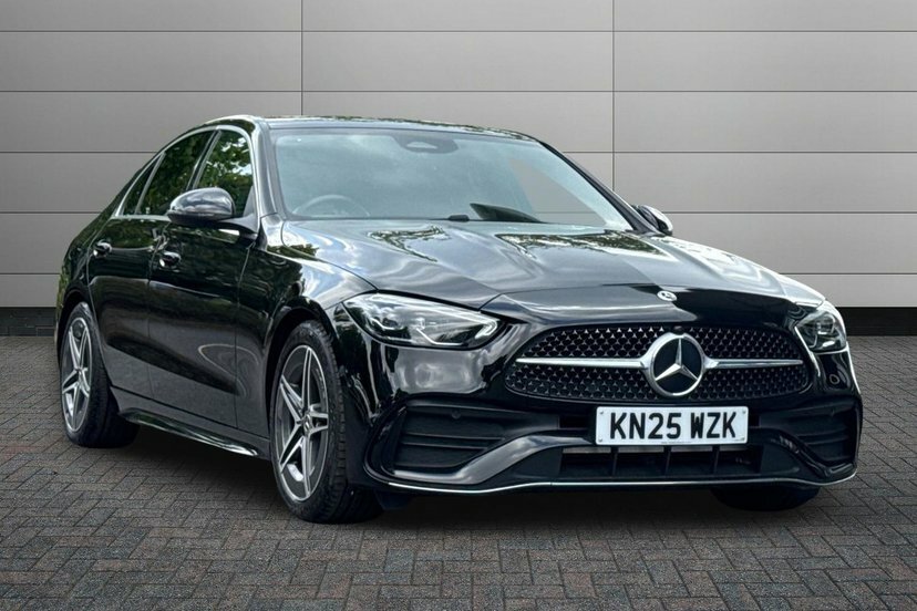 Mercedes-Benz C Class 1.5 C200h Mhev Amg Line Saloon Hybrid G Black