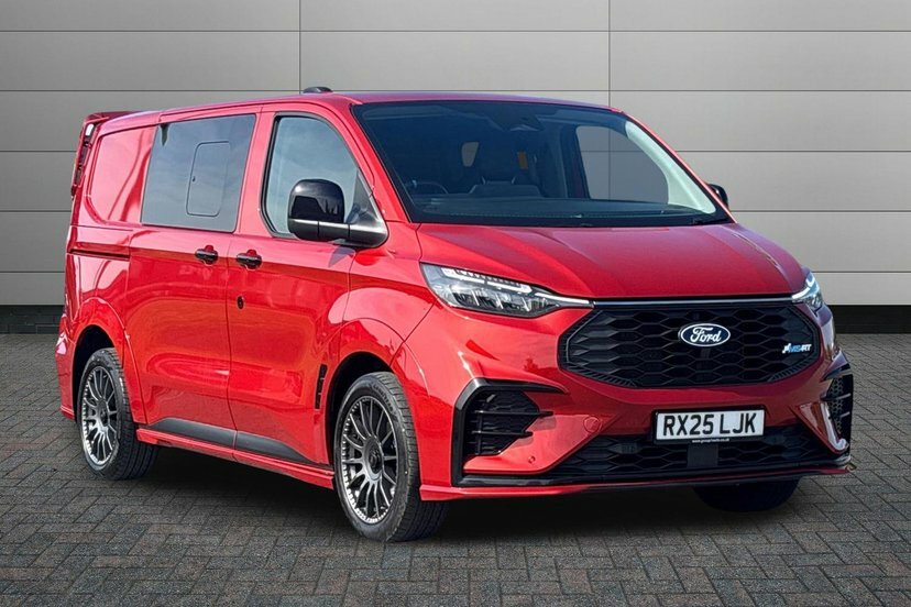 Ford Transit Custom 2.0 320 Ecoblue Ms-rt Crew Van Double Cab Dies RX25LJK Red