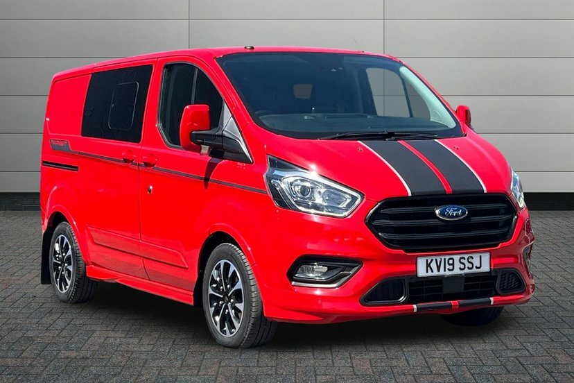 Ford Transit Custom 2.0 310 Ecoblue Sport Crew Van Double Cab 6Dr Dies Red
