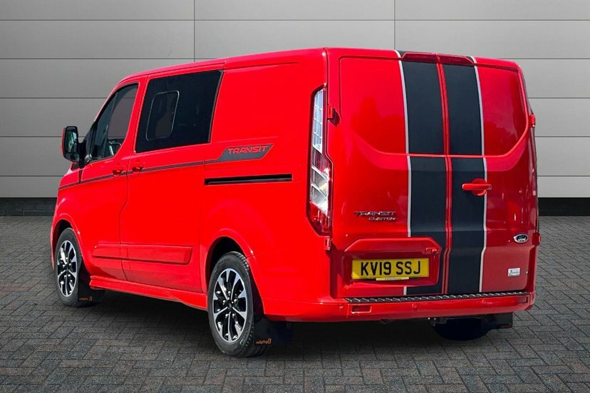 Ford Transit Custom 2.0 310 Ecoblue Sport Crew Van Double Cab 6Dr Dies Red #3