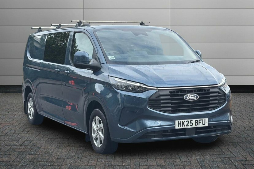 Ford Transit Custom 2.5 320 Duratec 11.8Kwh Limited Crew Van Petro Blue