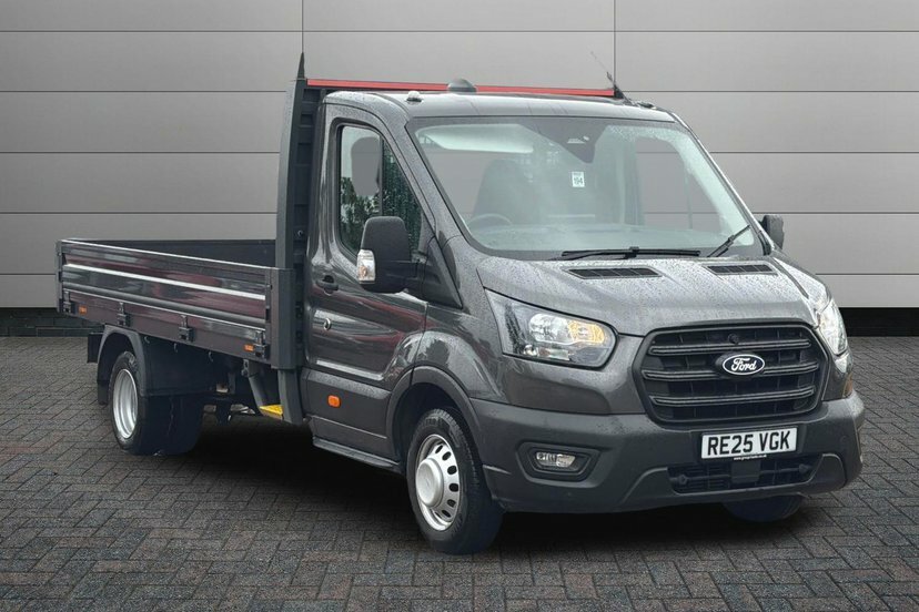 Ford Transit Custom 2.0 350 Ecoblue Leader Dropside RE25VGK Grey