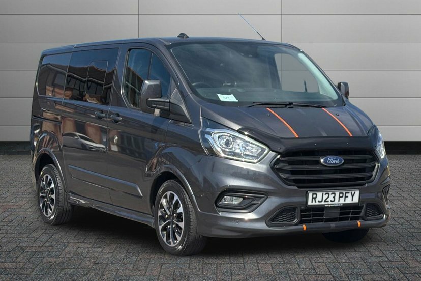 Ford Transit Custom 2.0 320 Ecoblue Sport Crew Van Double Cab Dies RJ23PFY Grey